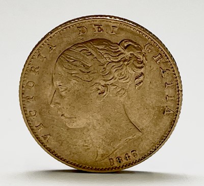 Lot 21C - Great Britain Gold Sovereign 1847 Queen...