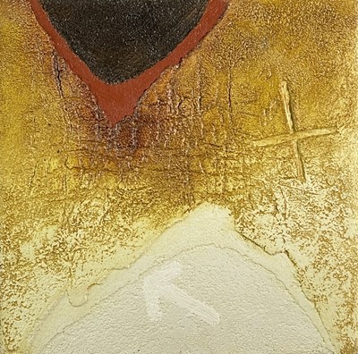 Lot 242 - Roy RAY (1936) Pale Ochre Painting Mixed media...