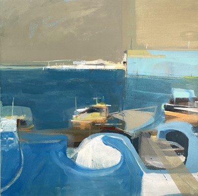 Lot 237 - Alasdair LINDSAY (XX-XXI) Harbour with Three...