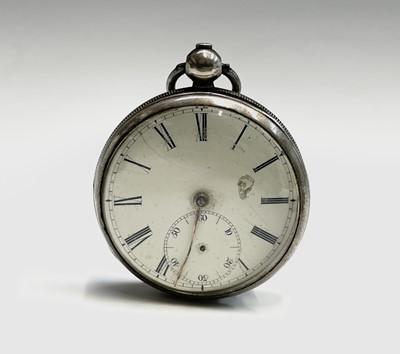 Lot 21 - A Victorian silver cased open face key wind...