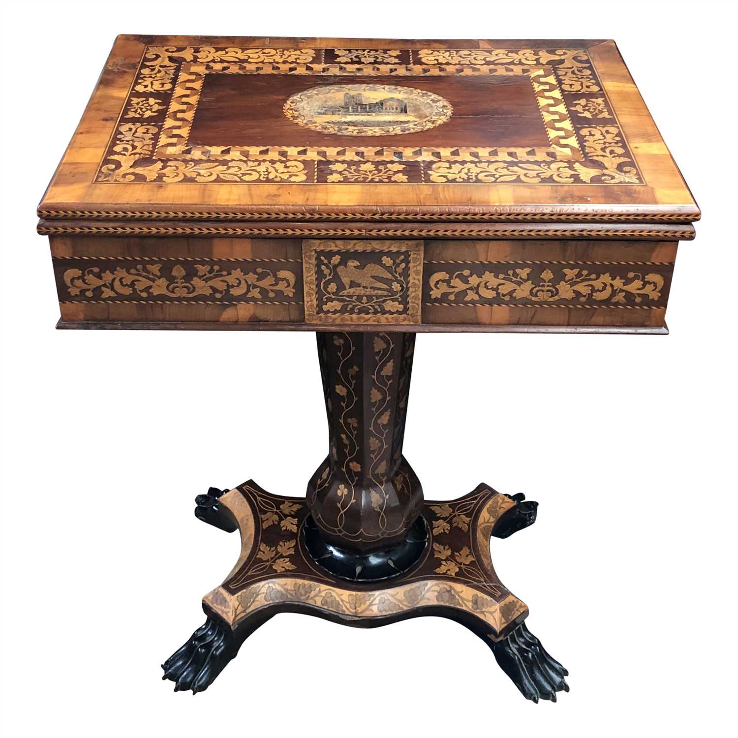 Lot 3498 - A fine 19th century Irish Killarney yew wood...