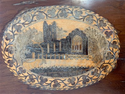 Lot 3498 - A fine 19th century Irish Killarney yew wood...