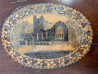 Lot 3498 - A fine 19th century Irish Killarney yew wood...