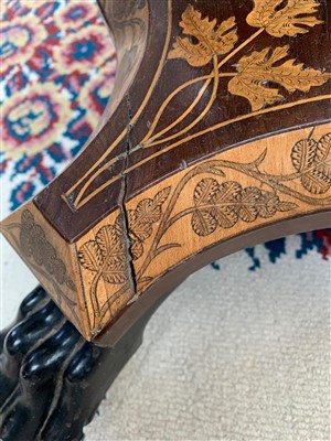 Lot 3498 - A fine 19th century Irish Killarney yew wood...