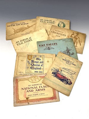 Lot 936 - Cigarette and Trade Cards. A box containing...