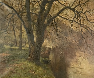 Lot 1442 - Arthur Bevan COLLIER (1832-1908) River Scene...