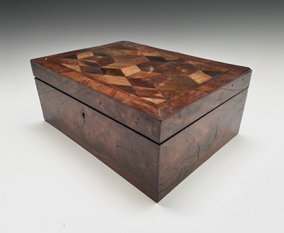 Lot 1 - A rare Jamaican specimen wood workbox, by...