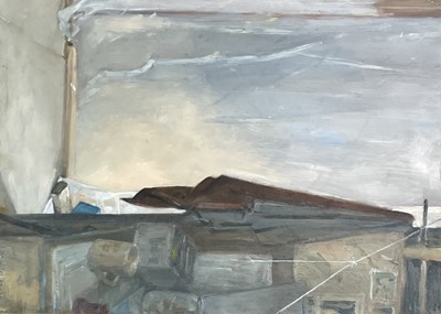 Lot 1004 - Alec WILES (1924) Untitled Oil on board Signed...