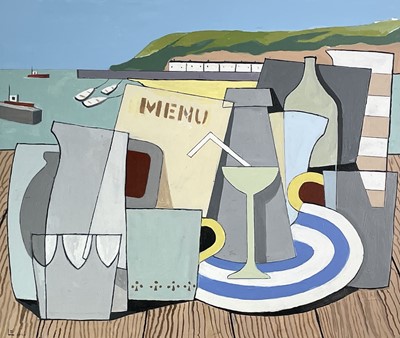Lot 364 - Leon DAVIES (1947) Still Life with Cornish...