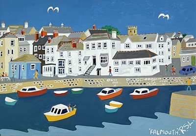 Lot 249 - Richard LODEY (1950) Falmouth Acrylic/gouache...