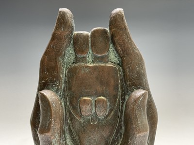 Lot 1048 - Alec WILES (1924) Hands Cold cast bronze...