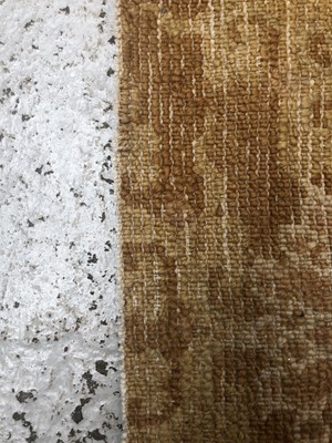Lot 1279 - A Chinese rectangular rug fragment, 19th...
