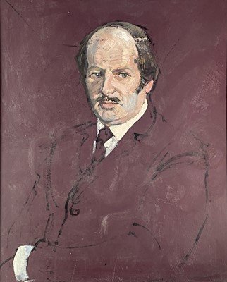 Lot 1016 - Alec WILES (1924) Portrait Oil on board Signed...