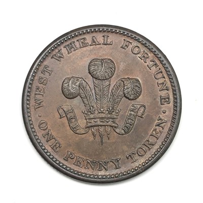 Lot 2650 - A Cornish penny token 'West Wheal Fortune'...