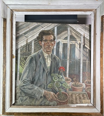 Lot 1001 - Alec WILES (1924) The Gardener Oil on board...