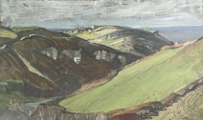 Lot 1040 - Alec WILES (1924) The Road to the Sea Oil on...