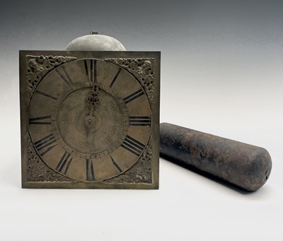 Lot 2913 - An early 18th century brass thirty-hour wall...