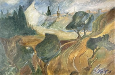 Lot 1272 - 20th century Landscape Oil on canvas...
