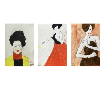 Lot 329 - Benjamin CARRIVICK (1980) Three figure studies...