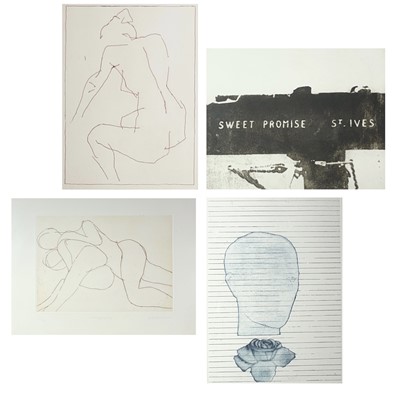 Lot 386 - Four Cornish Etchings - John Emanuel, Stephen...