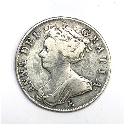 Lot 2664 - A Queen Anne half crown, 1707 E, good...