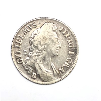 Lot 2668 - A William lll, 1697 Bristol shilling, good...