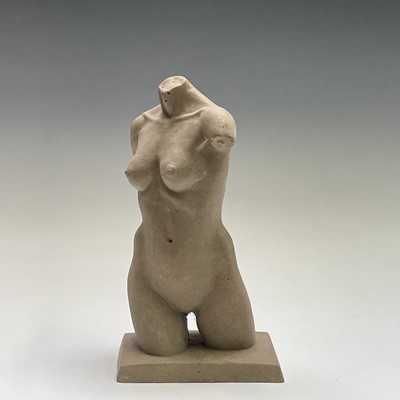 Lot 1051 - Alec WILES (1924) Female Torso Ciment fondu...