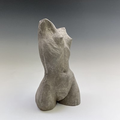 Lot 1054 - Alec WILES (1924) Female Torso Ciment fondu...