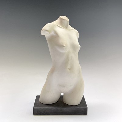 Lot 1055 - Alec WILES (1924) Female Torso Plaster...
