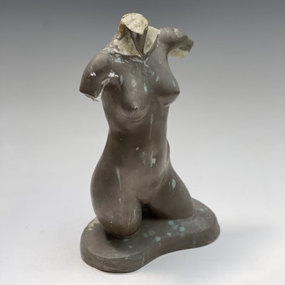 Lot 1059 - Alec WILES (1924) Female Torso Bronzed resin...