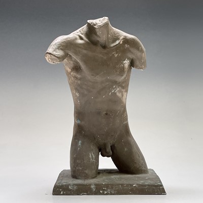 Lot 1063 - Alec WILES (1924) Males Torso Plaster and...