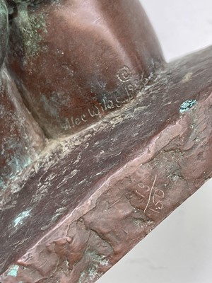 Lot 1067 - Alec WILES (1924) Males Torso Bronzed resin...
