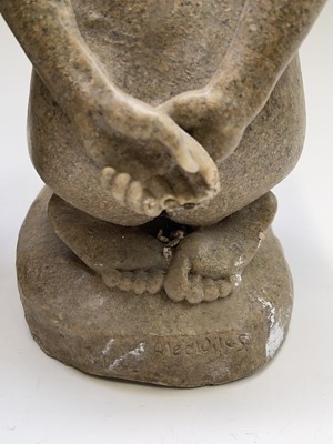 Lot 1075 - Alec WILES (1924) Kneeling Nude Two sand and...