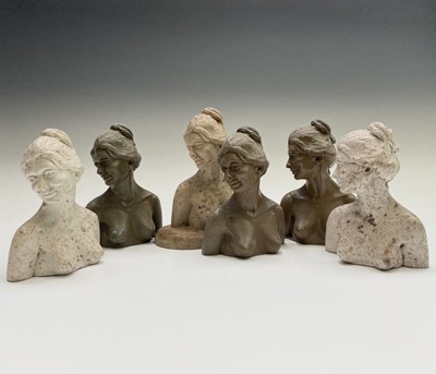 Lot 1079 - Alec WILES (1924) Female Portrait Six sculptures