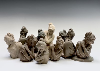 Lot 1080 - Alec WILES (1924) Female Portrait Ten...