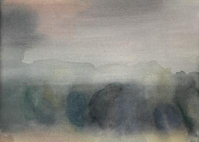 Lot 277 - Ralph FREEMAN (1945) Blue Terrain Watercolour...