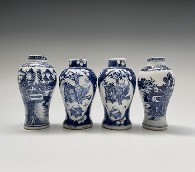 Lot 33 - Two similar Chinese porcelain prunus blossom...