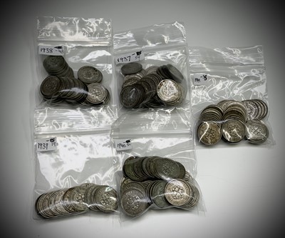 Lot 26F - Great Britain Silver 3d King George VI Sheild...