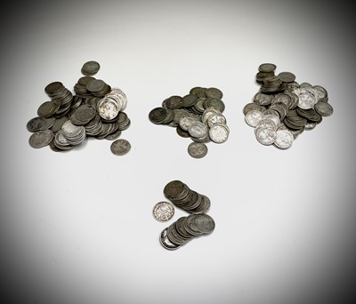 Lot 26G - Great Britain Silver 3d pre 1920 coinage and...