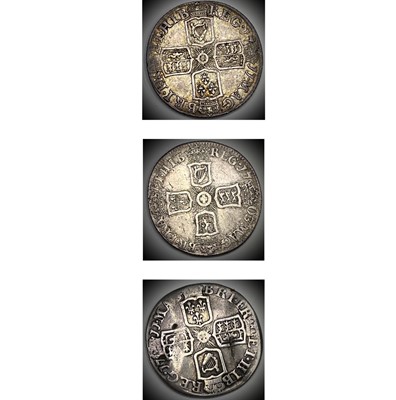 Lot 28B - Great Britain Silver 6d Queen Anne (x3)...
