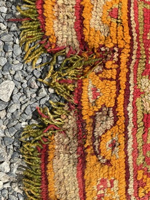 Lot 1272 - An Ushak carpet, West Anatolia, the green...