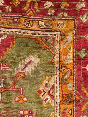 Lot 1272 - An Ushak carpet, West Anatolia, the green...