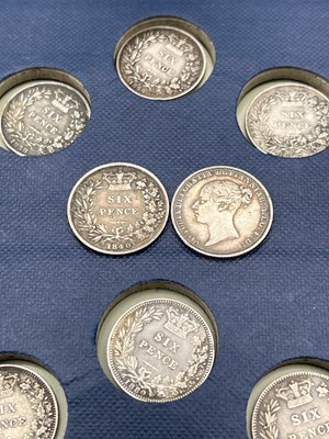 Lot 28O - Great Britain Silver 6d Queen Victoria...