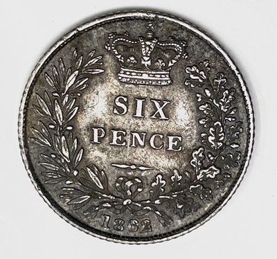 Lot 28Q - Great Britain Silver 6d Queen Victoria -...