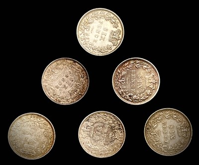 Lot 28T - Great Britain Silver 6d Queen Victoria -...