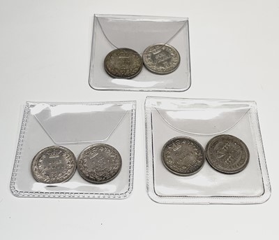 Lot 28U - Great Britain Silver 6d Queen Victoria -...