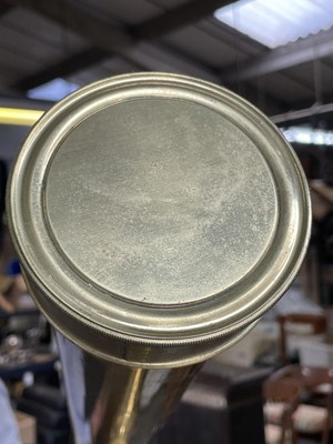 Lot 94 - A Victorian 3-inch refracting brass telescope,...
