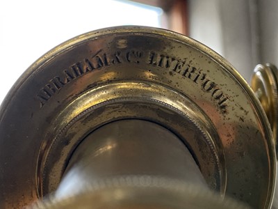 Lot 94 - A Victorian 3-inch refracting brass telescope,...