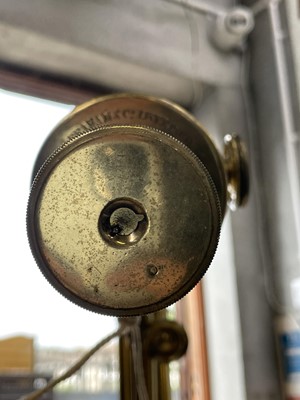 Lot 94 - A Victorian 3-inch refracting brass telescope,...