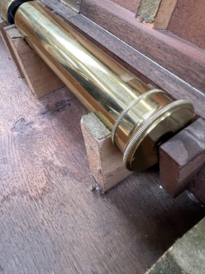 Lot 94 - A Victorian 3-inch refracting brass telescope,...
